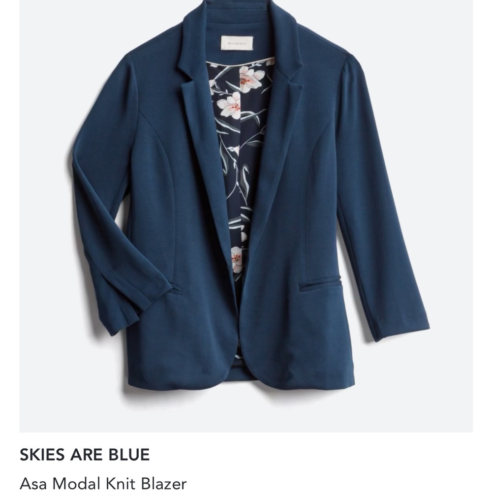 Dark blue Knit Blazer